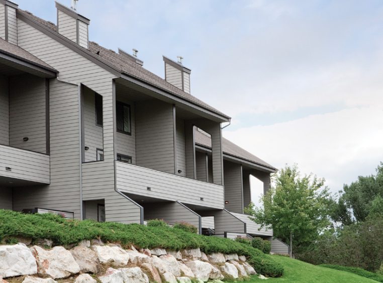 The outside view of the WorldMark Wolf Creek buildings in Eden, UT.